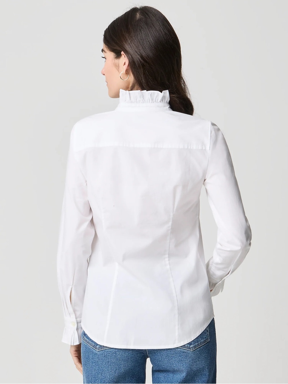 NWT J.Crew Ruffle Button-Up Shirt - Picture 3 of 4